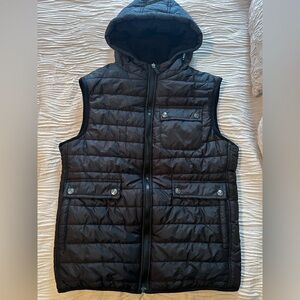 VIGO Black Quilted Sleeveless Vest BOYS